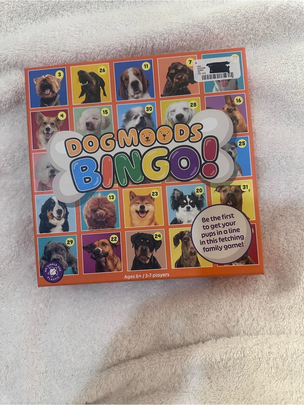Bingo! Family Dog Game - Colorful Orange Box
